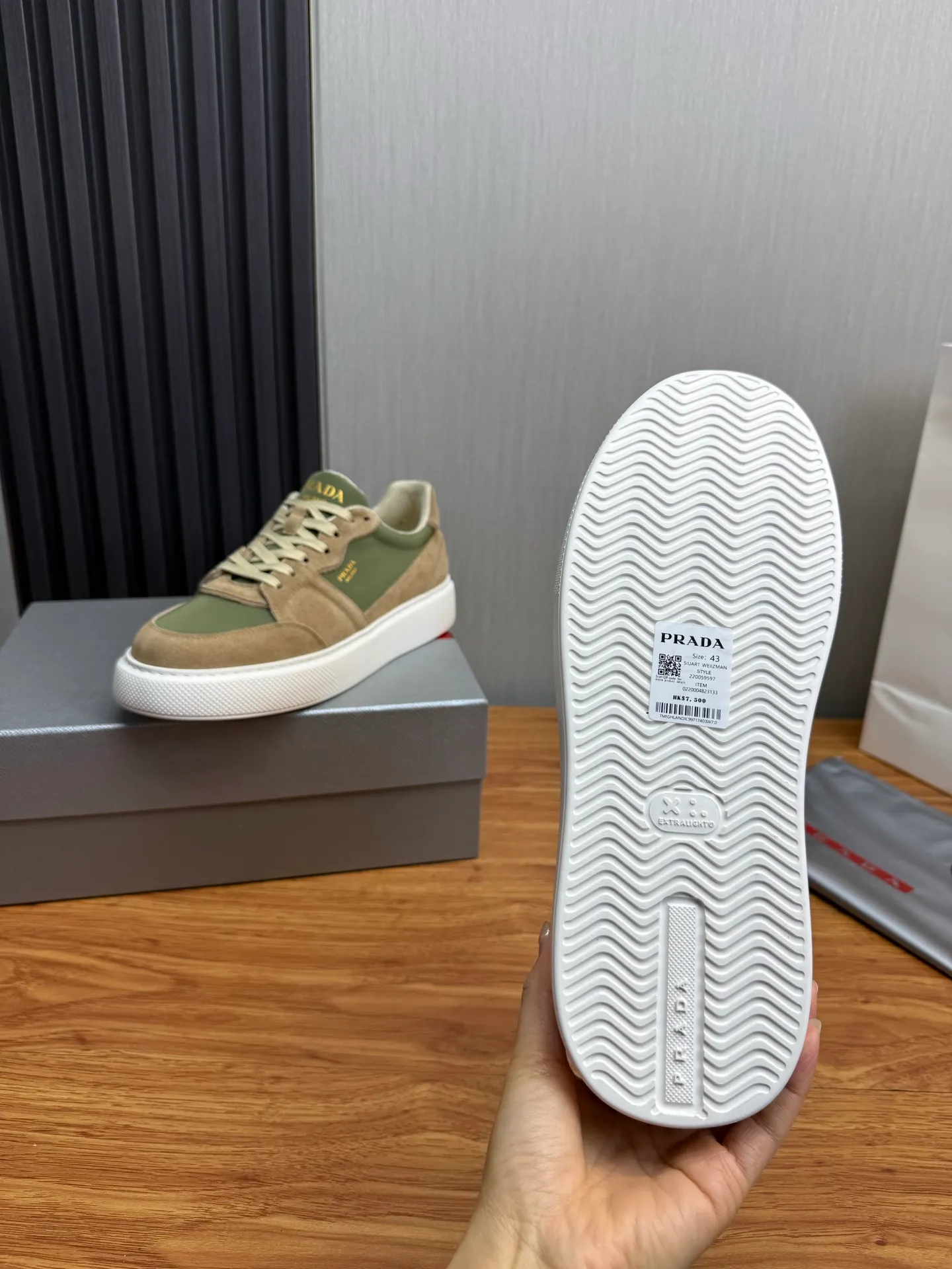 Factory price 560💰 [PRADA] Men’s shoes are popular in the counter, official website is synchronized, 1 high-quality shipment ✔️Original cowhide + cowhide lining, 1🆚1 replica, original sole, 38-45 (45 customized, non-refundable)